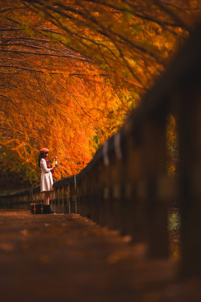 ポートレート撮影・紅葉